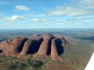Katajuta - with Ayers Rock in the background