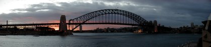 Syndey Harbour Bridge at sunset