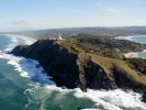 Byron Bay lighthouse from the air