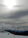 Sun hidden behind clouds