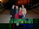 Linda, Klaus, Lene and Dirk in the opera