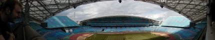Inside the stadium