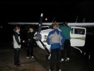 Preparing for the night flight